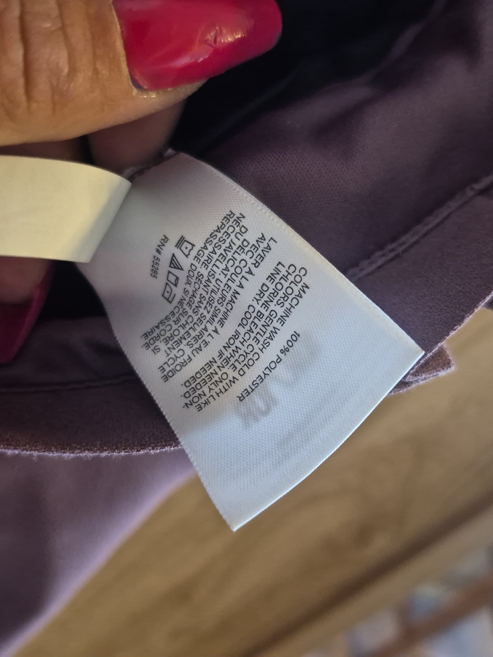 High-Waist Paperbag Trousers in Dusty Plum - Picture 4 of 6